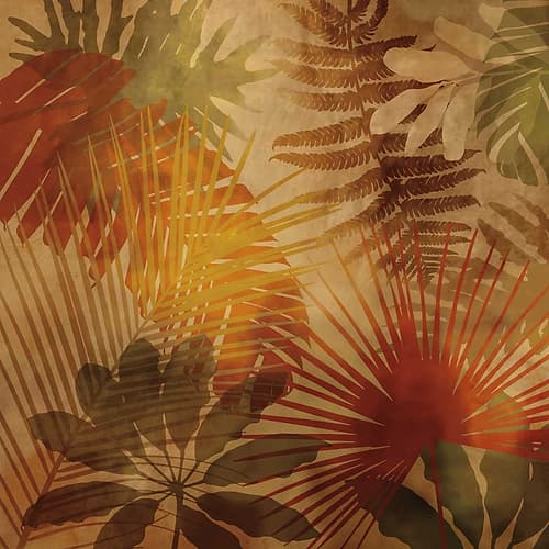 Sunlit Palms II Coastal Print