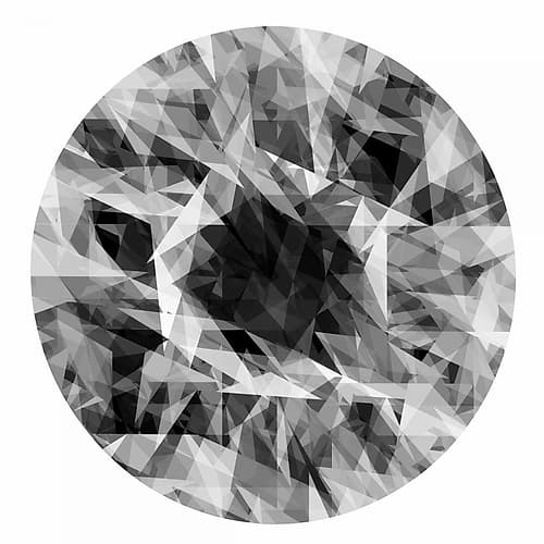 Facets in the Round I Art Print by Jan Tatum