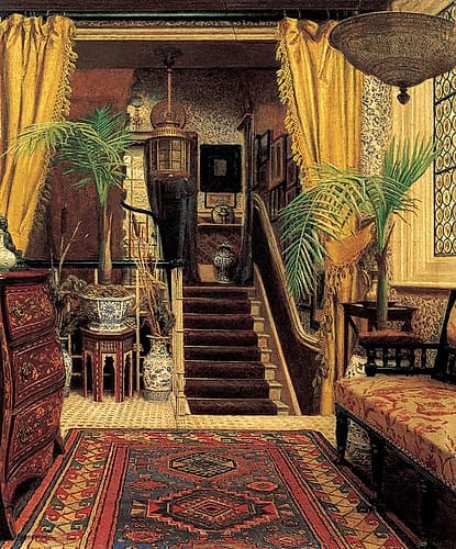 The hallway Art Print by Jessica Hayllar