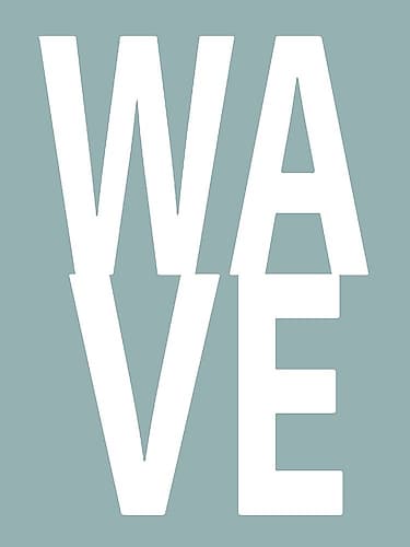 Wave Aqua Art Print
