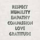 Respect Humility Empathy Art Print