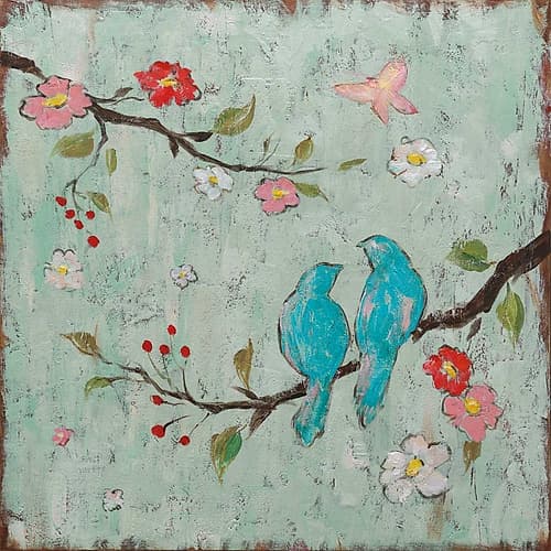 Love Birds I Art Print