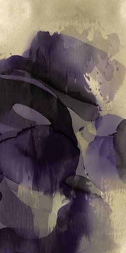 Cascade Amethyst Triptych III Art Print by Kristina Jett