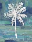 Abstract Palm Blue I Art Print
