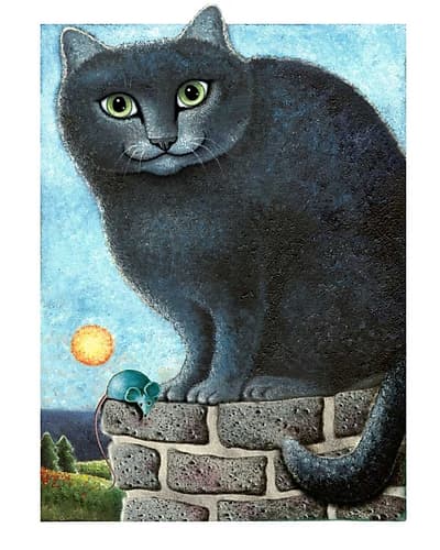 Ebonys Peak (with Mouse) Art Print