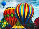 Hot Air Rainbow Art Print
