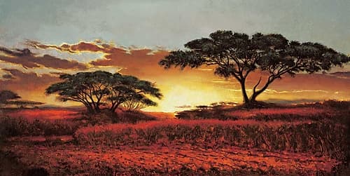 Memories of Serengeti Landscape Print