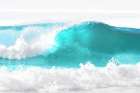 Aqua Wave I Art Print