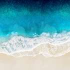 Aqua Ocean Waves II Art Print