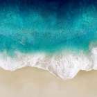 Aqua Ocean Waves III Art Print