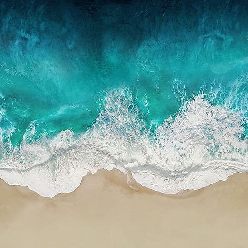 Aqua Ocean Waves IV Art Print