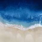 Indigo Ocean Waves II Art Print