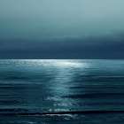 Moonlit Ocean Teal II Art Print