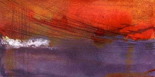Plum Clouds Art Print