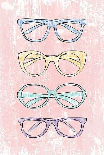 Pink Glasses Art Print