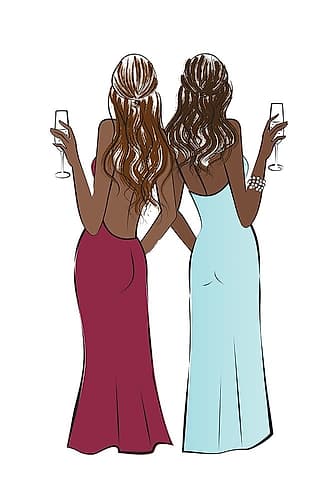 Cheers Girls II Fashion Print