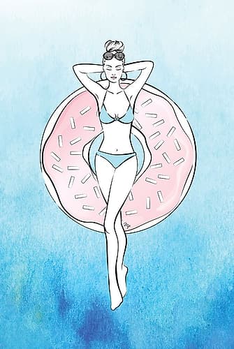 Donut Relax Art Print