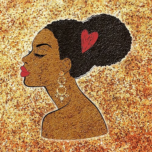 Glitter Girl Fashion Print