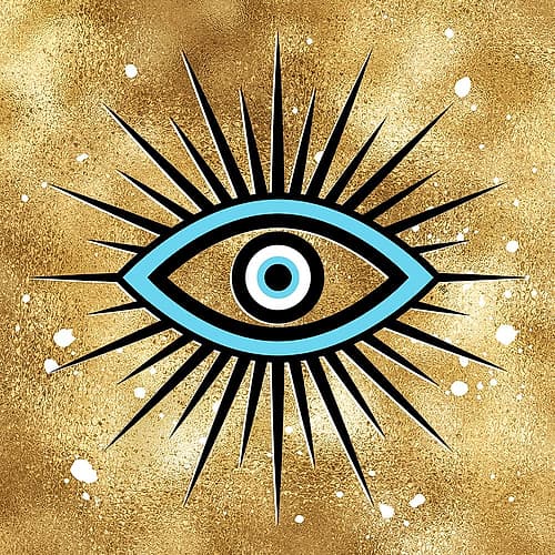 Golden Eye Fashion Print