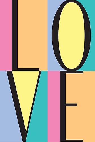 Love Block Fashion Print