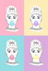 Blowing Bubbles Art Print