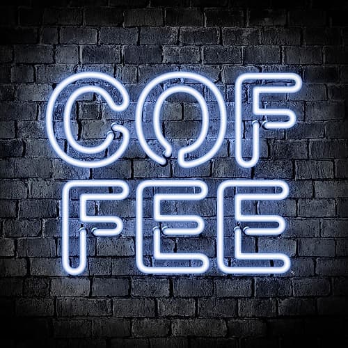 Neon Coffee Coffee Print