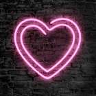 Neon Heart Art Print
