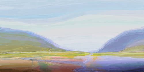 Light Landscape I Minimalist Print