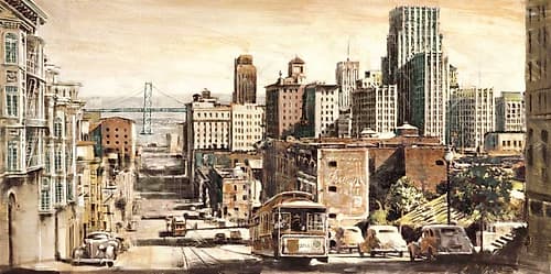 San Francisco View to Bay Brid Art Print