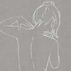 Female Figure Gray II Art Print