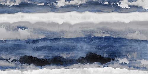 Indigo Strata Art Print