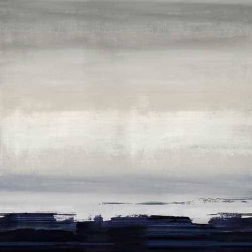 Blue Strokes Art Print by Rachel Springer