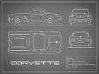 Corvette 33BHP-Grey Art Print