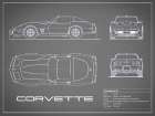 Corvette C3-Grey Art Print