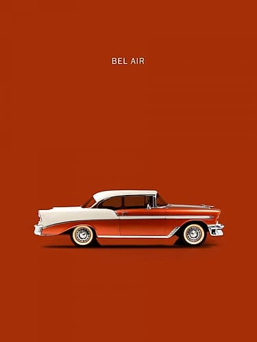 Chev Belair 56 Games and Sports Print