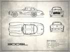 Mercedes 300SL Gullwing White Art Print
