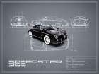 Porsche Speedster 1959 White Art Print