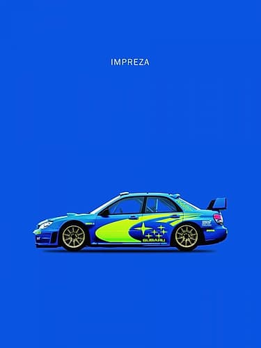 Subaru Impreza Games and Sports Print
