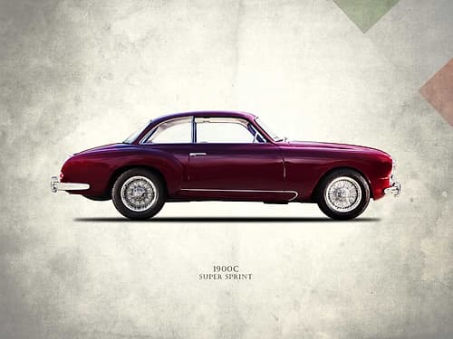 Alfa-Romeo 1900C Super-Sprint Games and Sports Print