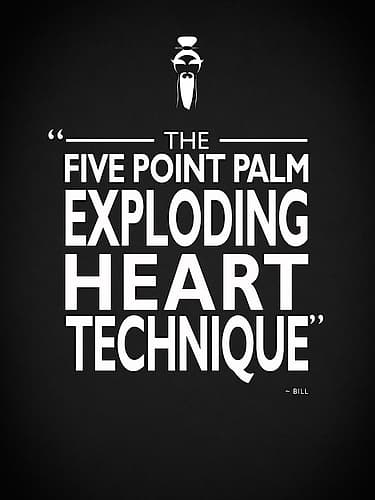 Kill Bill - Exploding Heart Signs Print