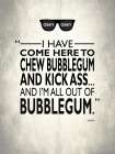 They Live Chew Bubble Gum Art Print