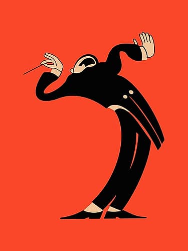 The Conductor Figurative Print