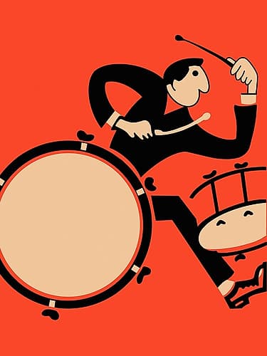 The Drummer Figurative Print