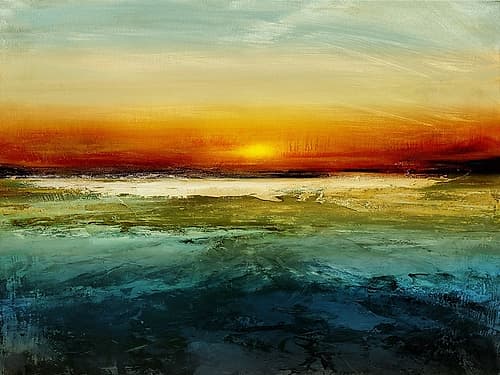 Setting Sun Art Print