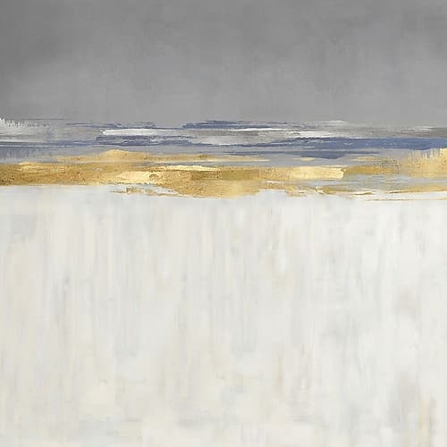 Gold and Silver Horizon I Plage reproduction