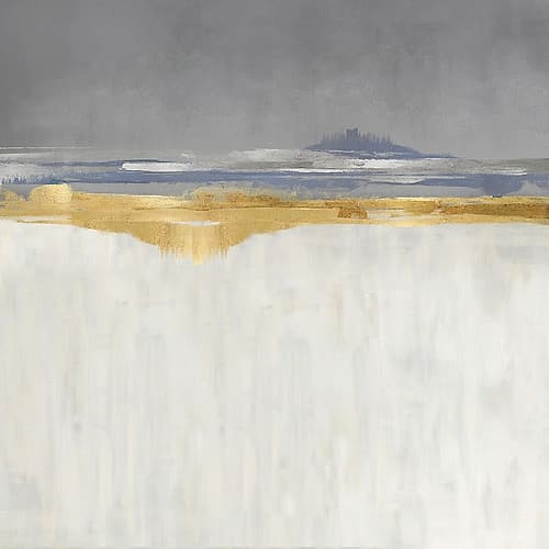 Gold and Silver Horizon II Art Print