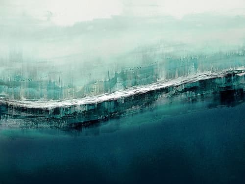 Flowing Cerulian Art Print