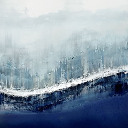 Flowing Blue Art Print