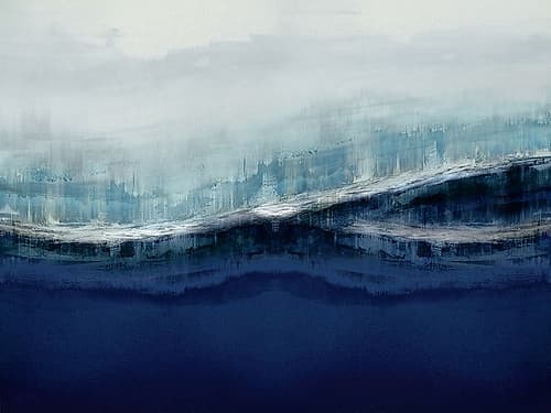Ascending Indigo Art Print