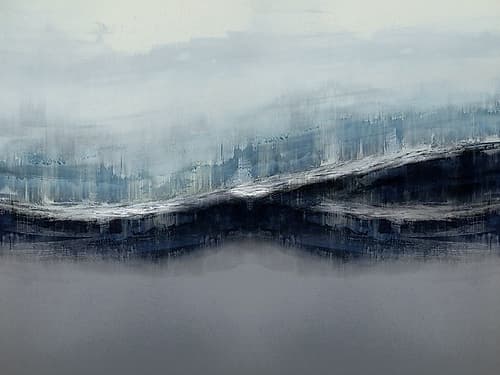 Ascending Gray Art Print by Jake Messina
